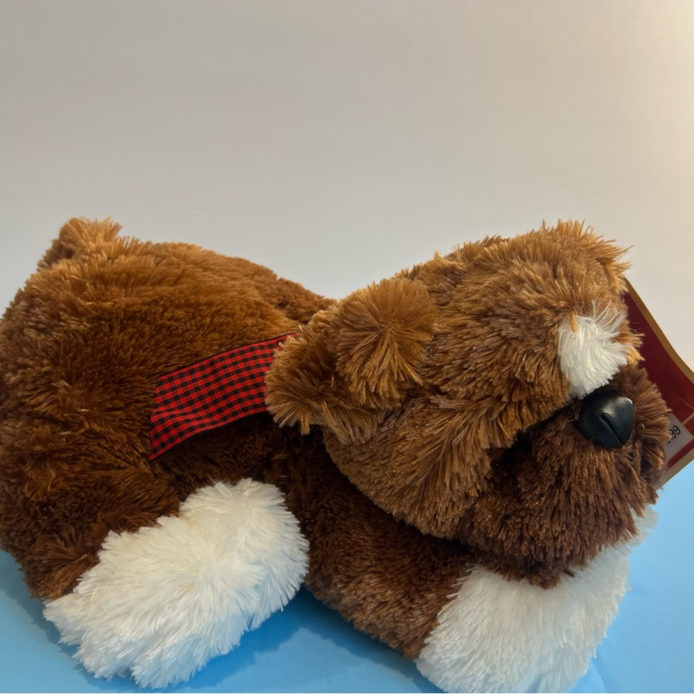 McRae’s Puppy Plush Brown and White Dog 11”Stuffed Animal NEW